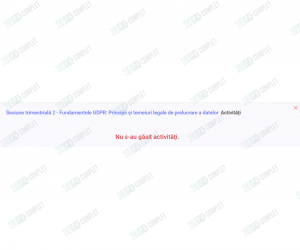 platforma instruire si testare GDPR