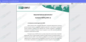 materiale instruire si testare GDPR